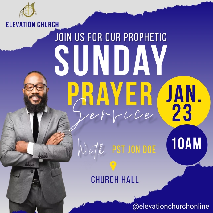 Sunday service (2) Message Instagram template