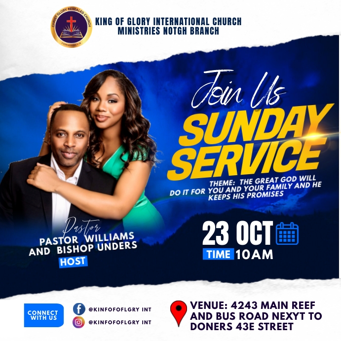 sunday service 2022 (13) Post Instagram template