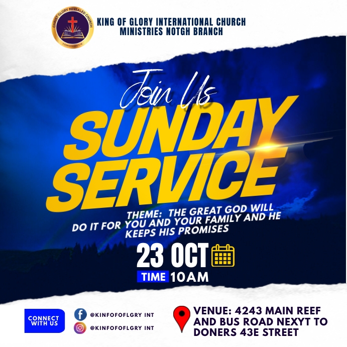 sunday service 2022 (9) Instagram Post template