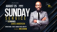 Sunday Service Ad Twitter Post template