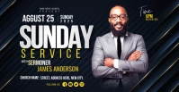 Sunday Service Ad Facebook Event Cover template