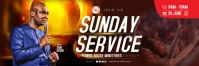 Sunday Service Banner Spanduk 2' × 6' template