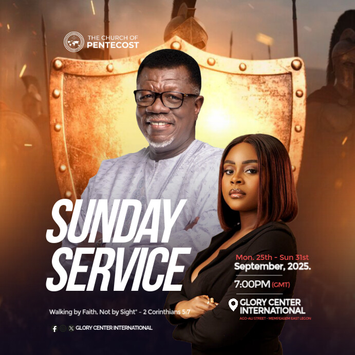 Sunday Service Church Design Template | PosterMyWall