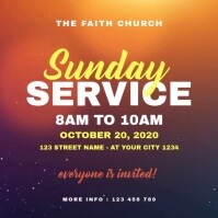 Church Sunday Service Template | PosterMyWall