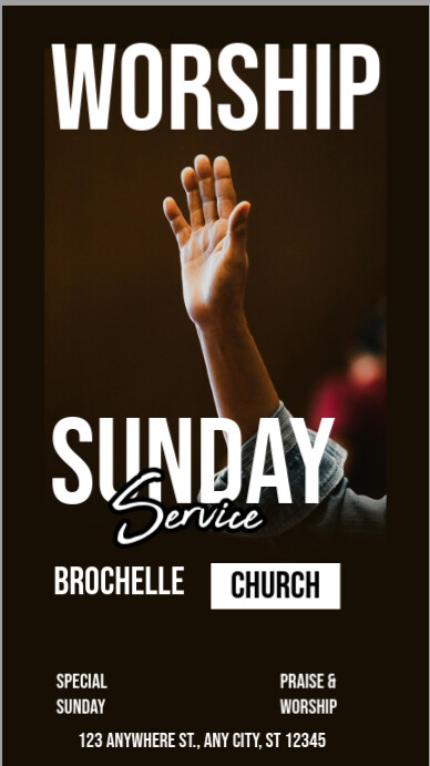 Sunday Service  Church Instagram Story Instagram-verhaal template