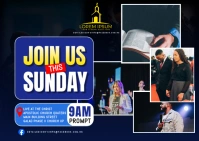 sunday service church template Postal