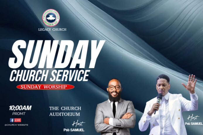 Copy of SUNDAY SERVICE | PosterMyWall