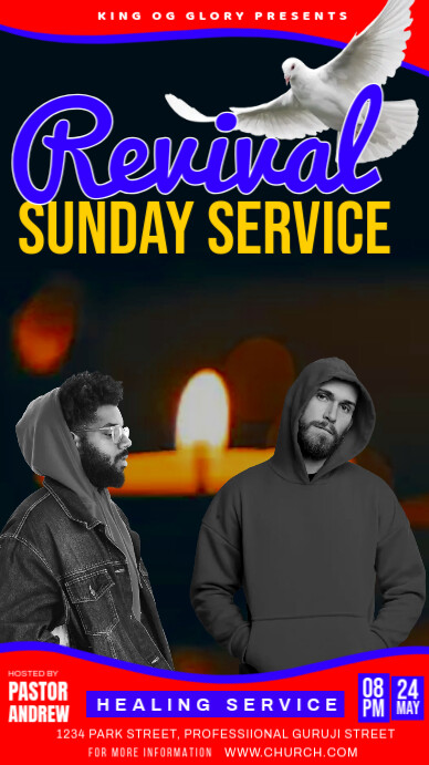 sunday service Indaba yaku-Instagram template