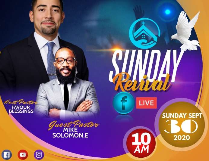 SUNDAY SERVICE Template | PosterMyWall