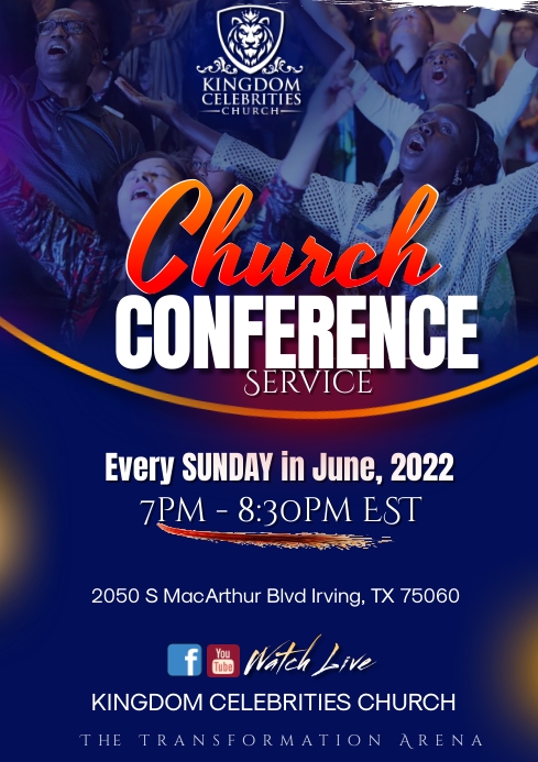 Sunday service A4 template