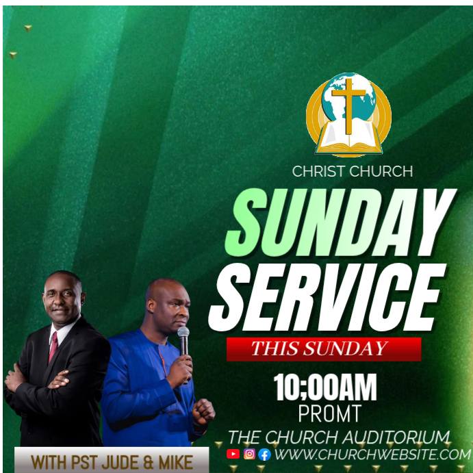Copy of SUNDAY SERVICE | PosterMyWall
