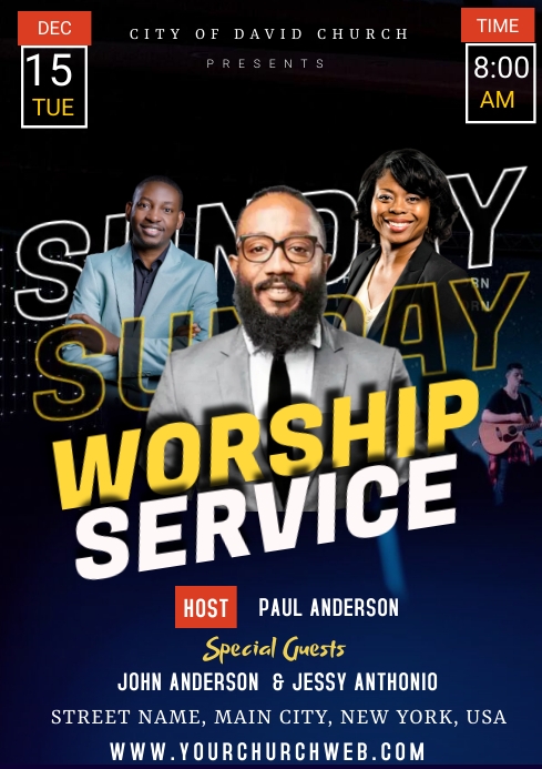 sunday service Template | PosterMyWall