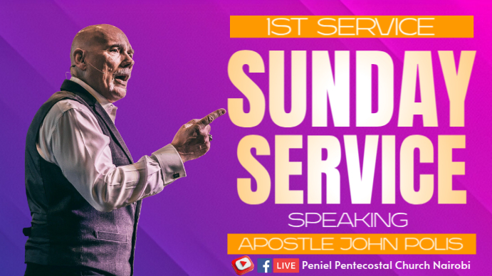 sunday service YouTube Thumbnail template