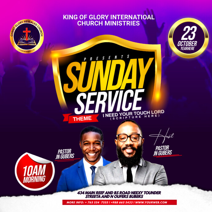 Sunday service Template | PosterMyWall