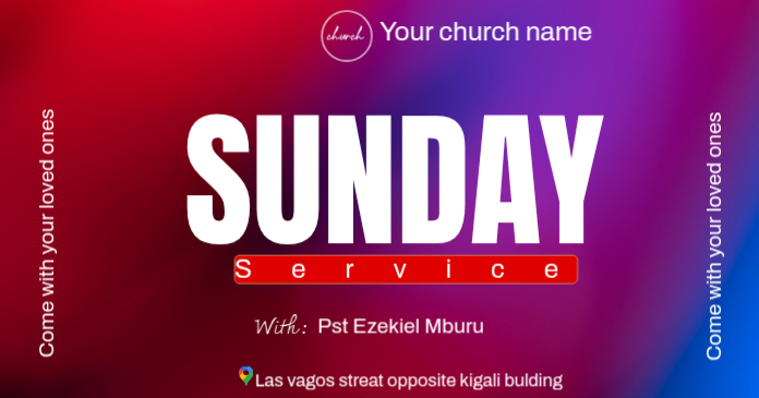 Copy of sunday service | PosterMyWall