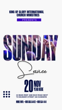 Sunday service Instagram Story template