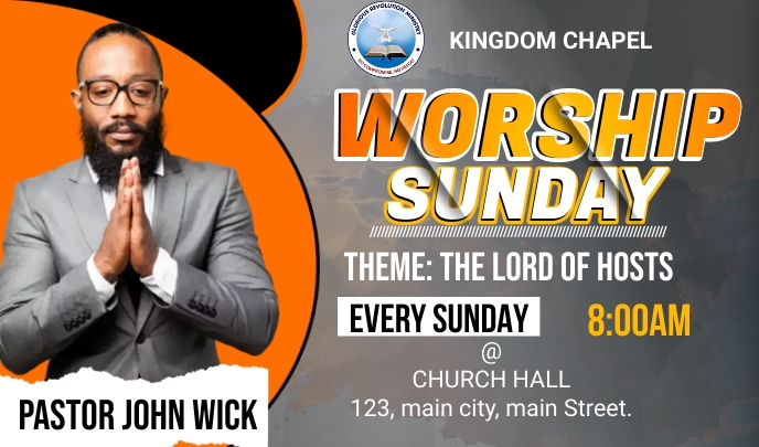 Sunday service Template | PosterMyWall