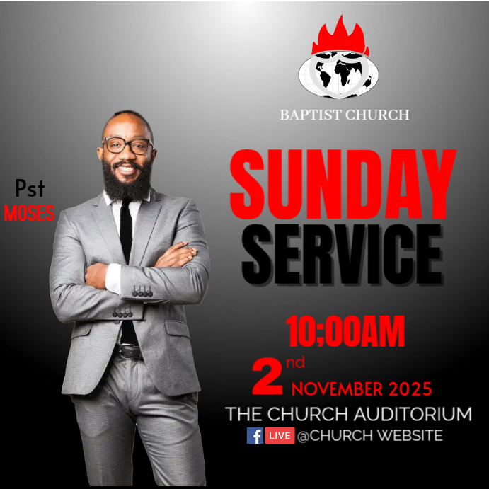 SUNDAY SERVICE Template | PosterMyWall