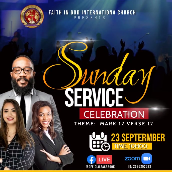 sunday service Template | PosterMyWall