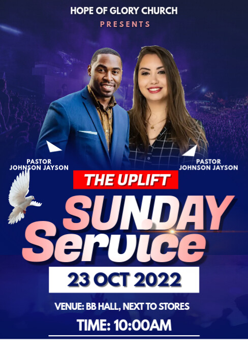 Sunday Service Template | PosterMyWall