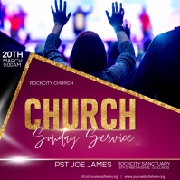 Thank you for attending our church service Template | PosterMyWall