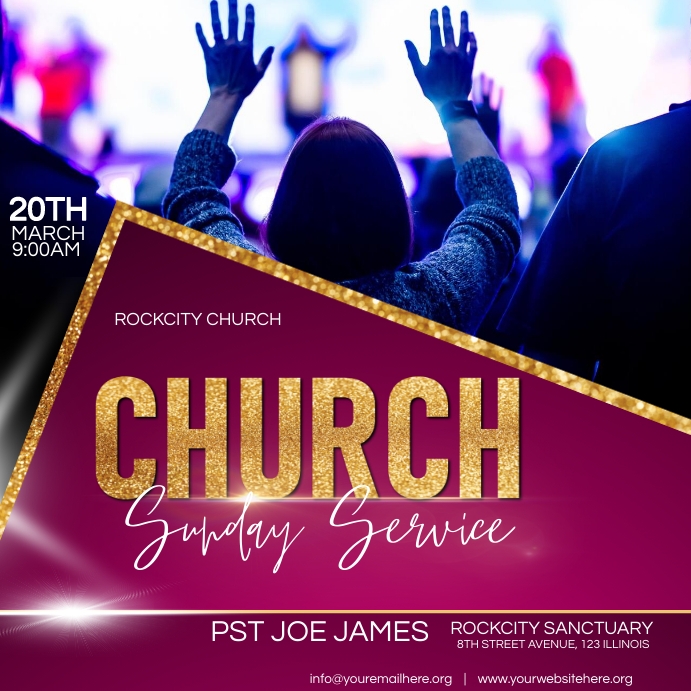 Copy of sunday service | PosterMyWall