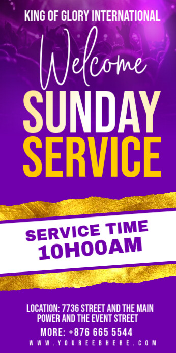 sunday service Ibhana Eligoqekela Phezulu 3' × 6' template