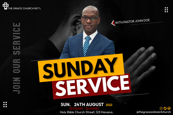sunday service Template | PosterMyWall