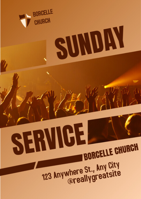 SUNDAY SERVICE Template | PosterMyWall