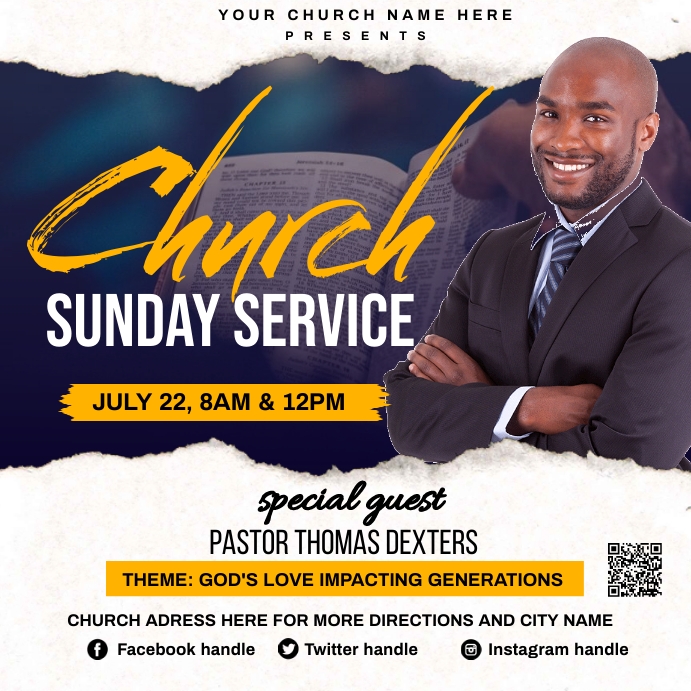 sunday service Template | PosterMyWall