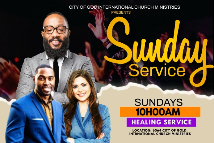 Sunday service Template | PosterMyWall