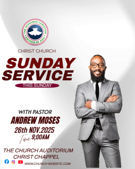 SUNDAY SERVICE Instagram Portrait template