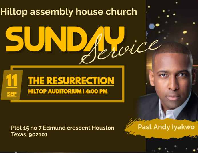 Sunday service Template | PosterMyWall
