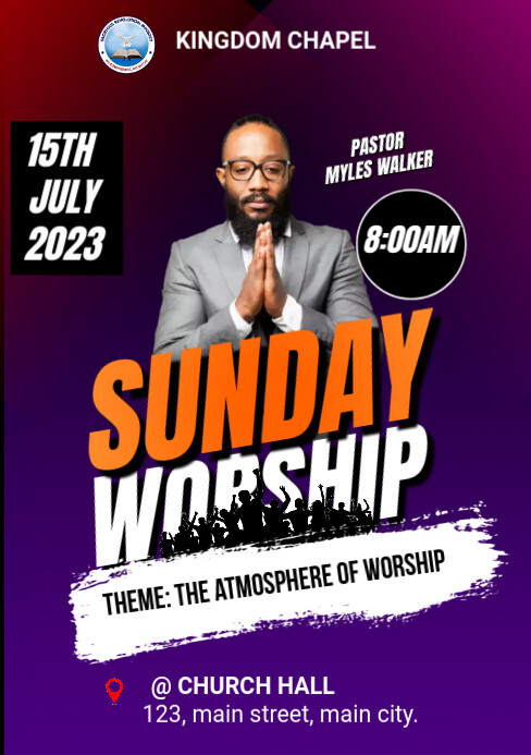 Sunday service Template | PosterMyWall