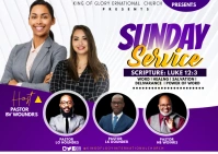 SUNDAY SERVICE Postcard template