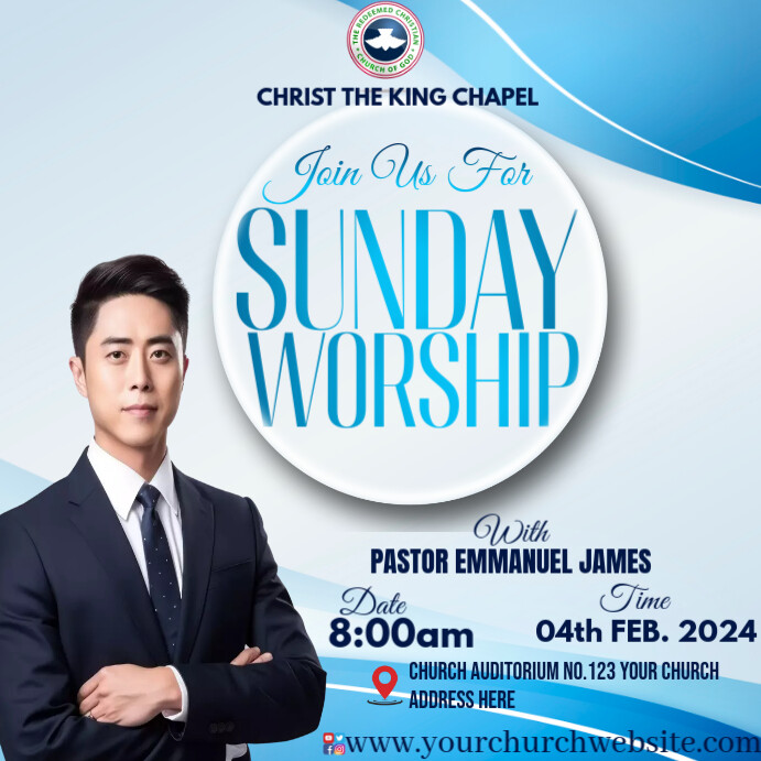 Modèle SUNDAY SERVICE | PosterMyWall