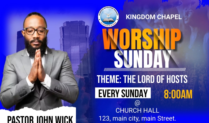 SUNDAY SERVICE Template | PosterMyWall