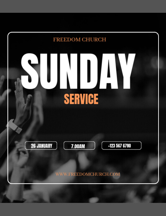 Sunday service Template | PosterMyWall