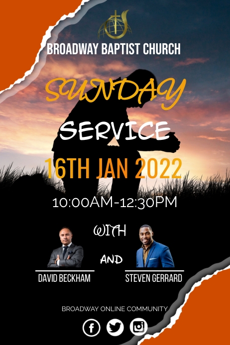 Sunday Service Template | PosterMyWall