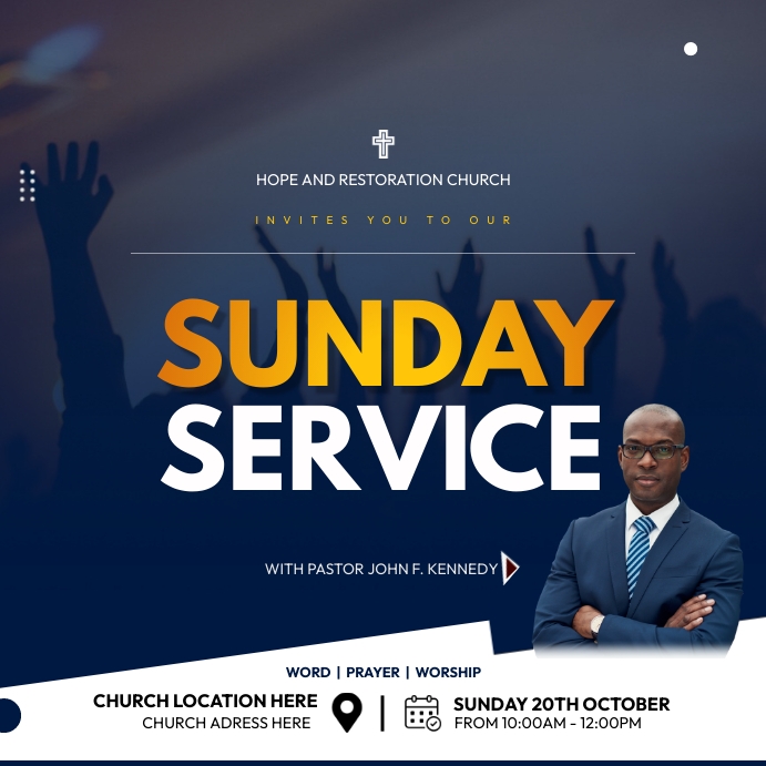 sunday service Template | PosterMyWall
