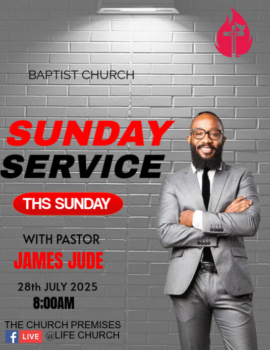 Copy of SUNDAY SERVICE | PosterMyWall