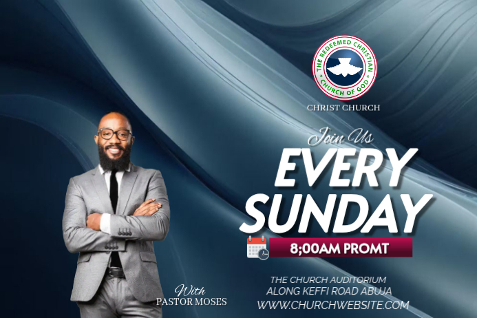 SUNDAY SERVICE Template | PosterMyWall