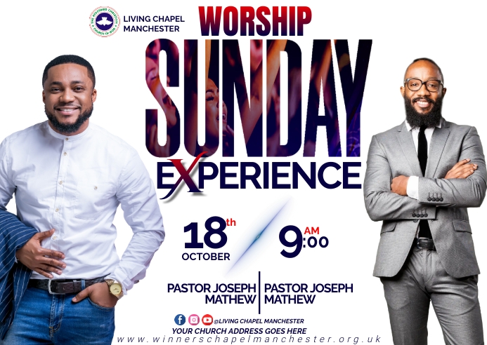 SUNDAY SERVICE A6 template