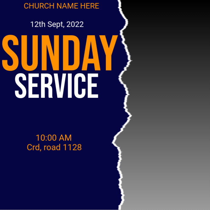 Copy of SUNDAY SERVICE | PosterMyWall