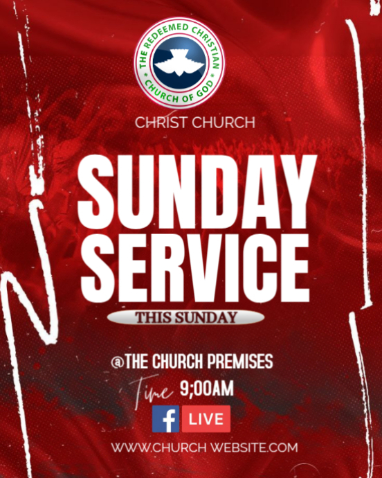 SUNDAY SERVICE Instagram Portrait template