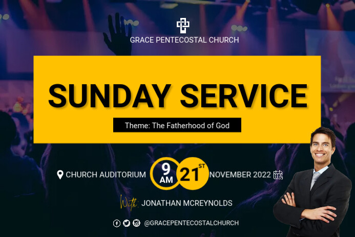 sunday service Template | PosterMyWall