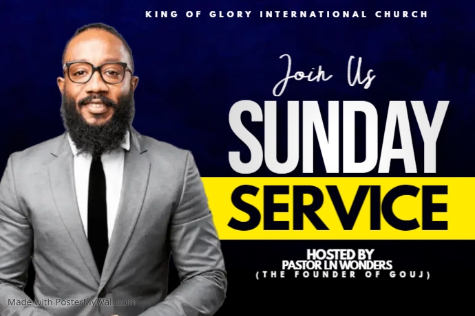Sunday service Template | PosterMyWall