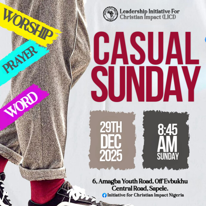 SUNDAY SERVICE Instagram 帖子 template