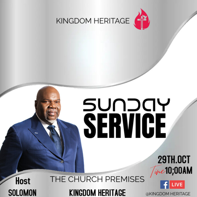 Copy of SUNDAY SERVICE | PosterMyWall