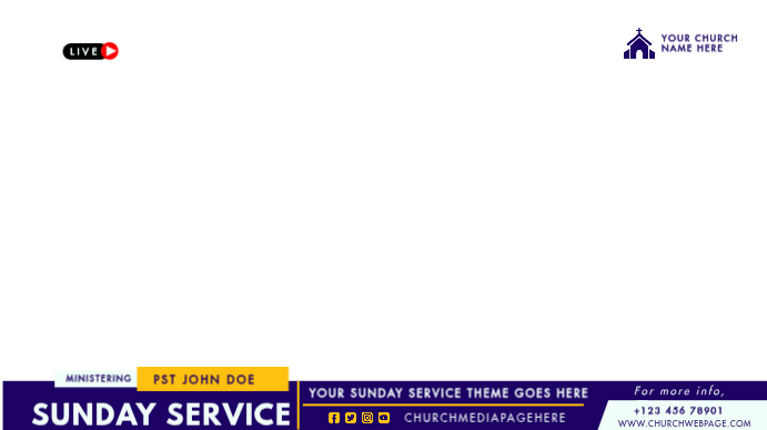 Sunday Church Service Template | PosterMyWall
